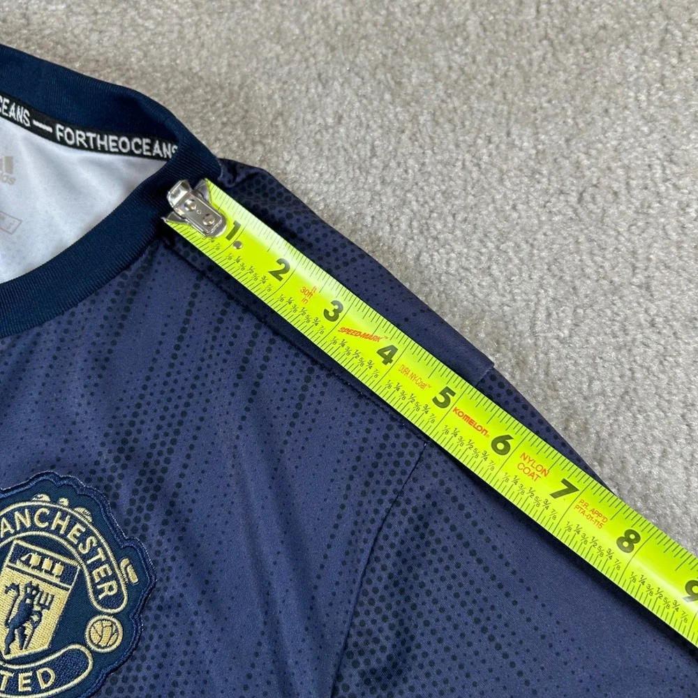 Adidas Manchester United Jersey Mens Medium Navy Romelu Lukaku 9 2018-19 Parley